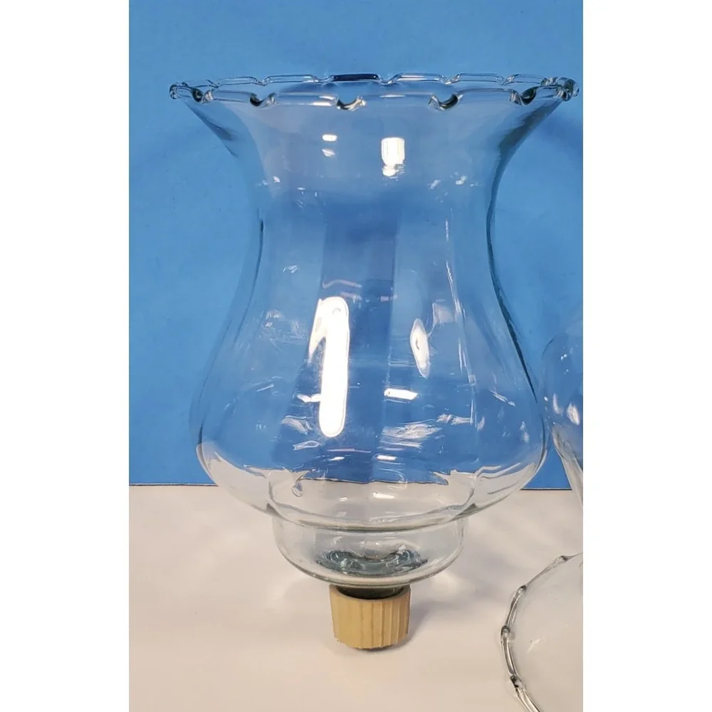 Votive‎ Cups Optic Clear Glass Peg Candle Home Interiors Homco Qty 3